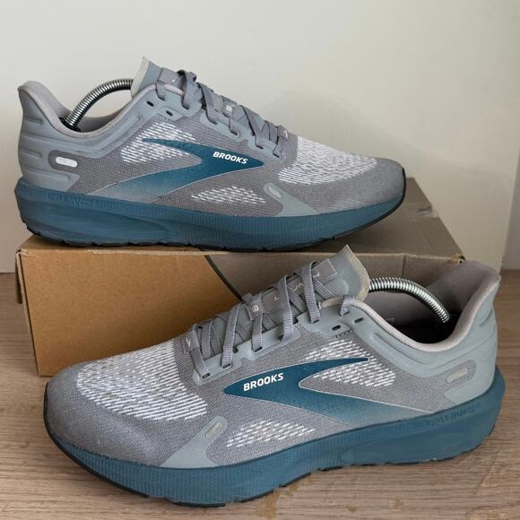 Brooks Launch Grey/Blue Men Running Sneakers- SZ 11 - Picture 1 of 11